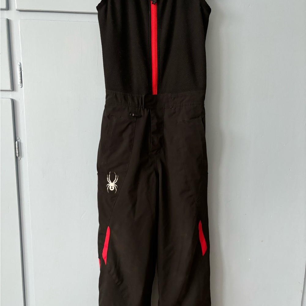 Spyder Black and Red bibs(snowpants)